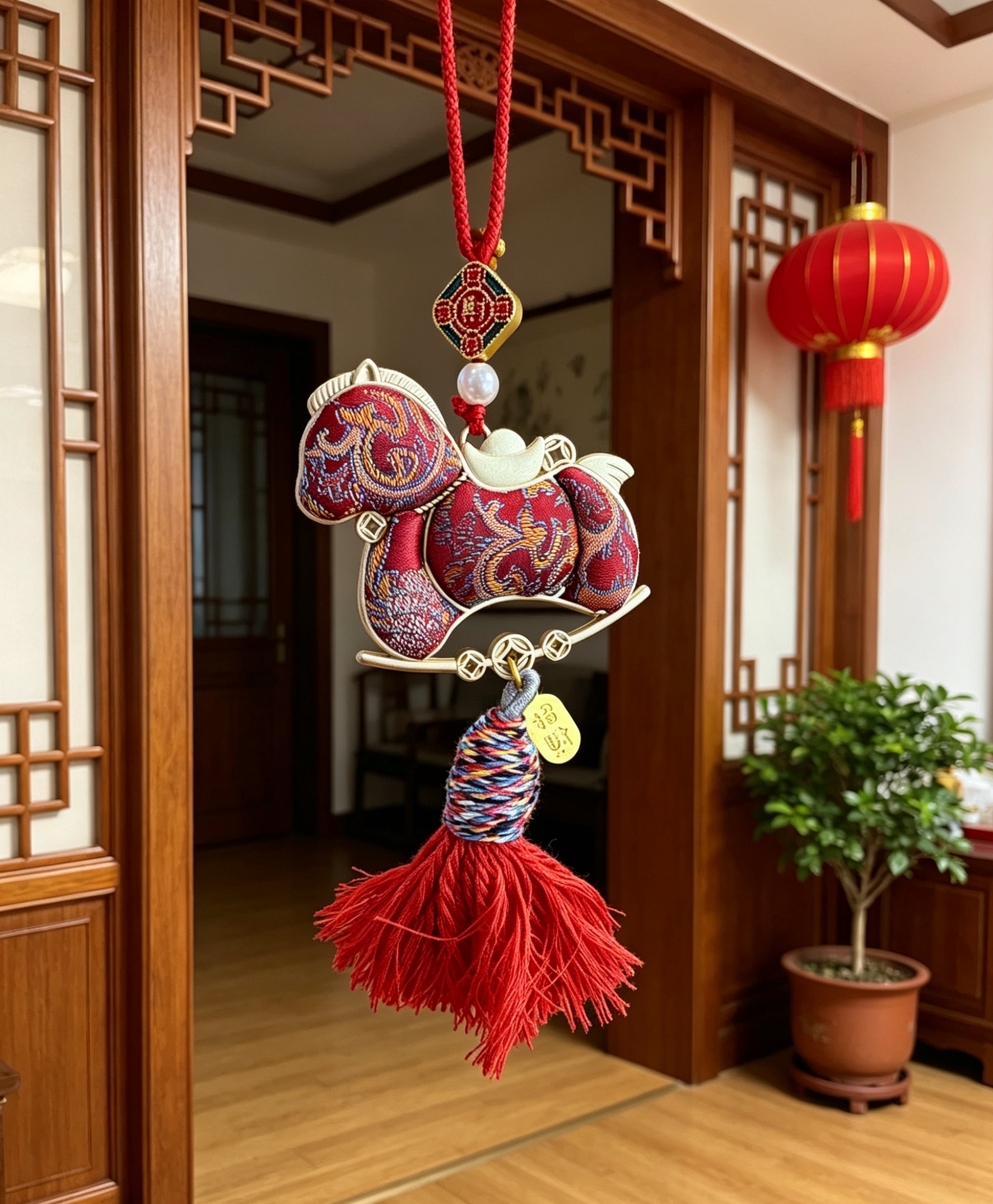 宋锦小马挂件详情10